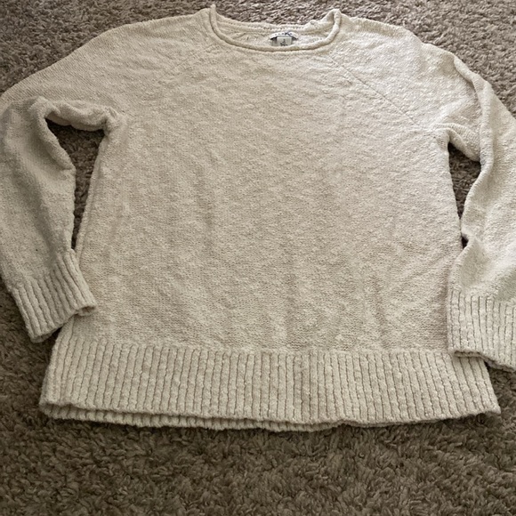 Women White LLBean Sweater 100% Cotton - Picture 3 of 8